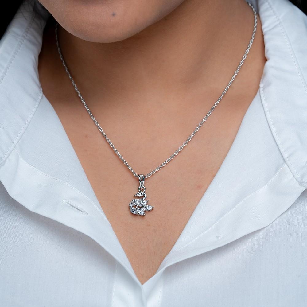 Reegalia PawPrint 925 Silver Chain Pendant