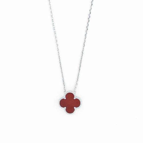 Reegalia Crimson Clover – 925 Silver  Chain Pendent