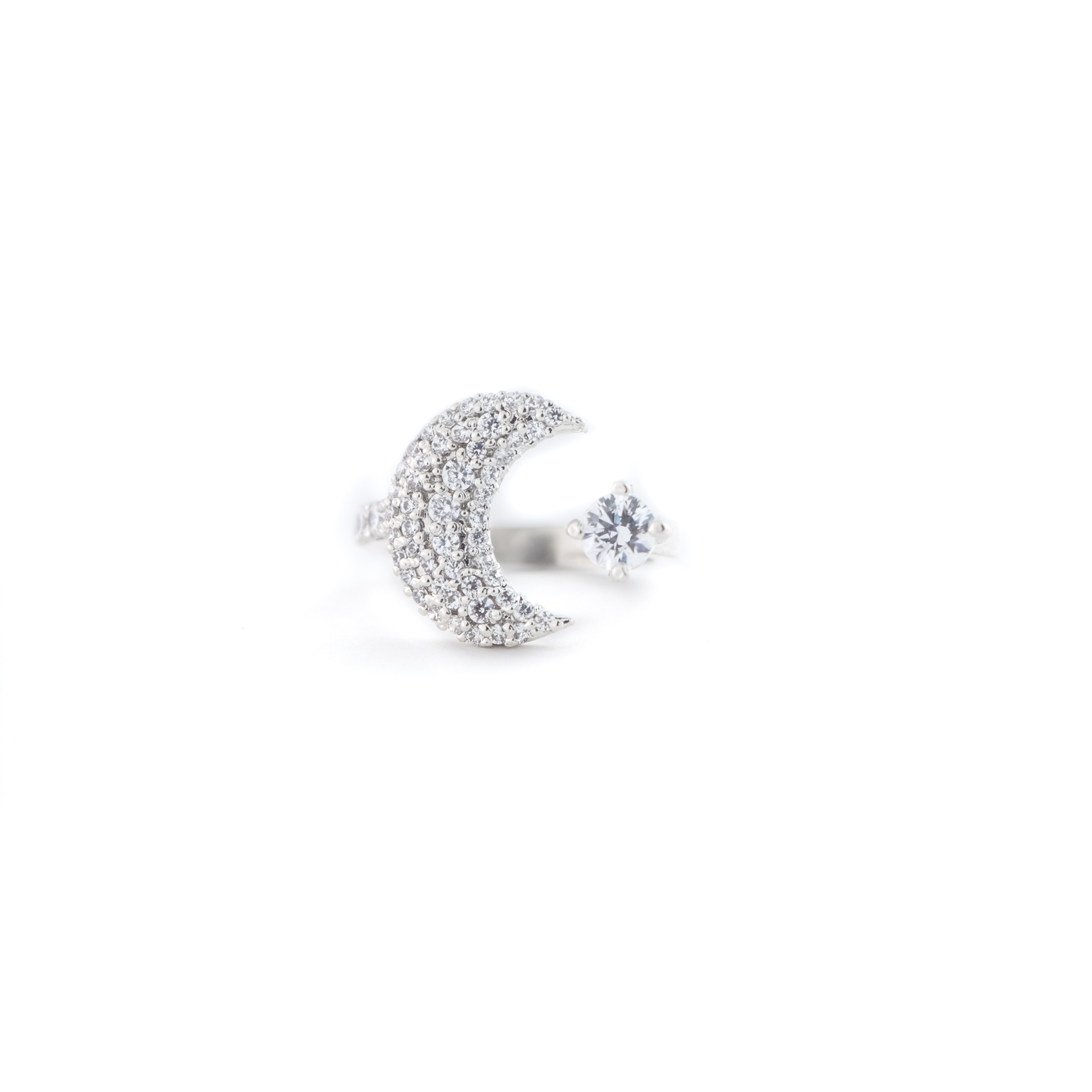 Reegalia Celestial Radiance Ring – 925 Silver with CZ Embellishments