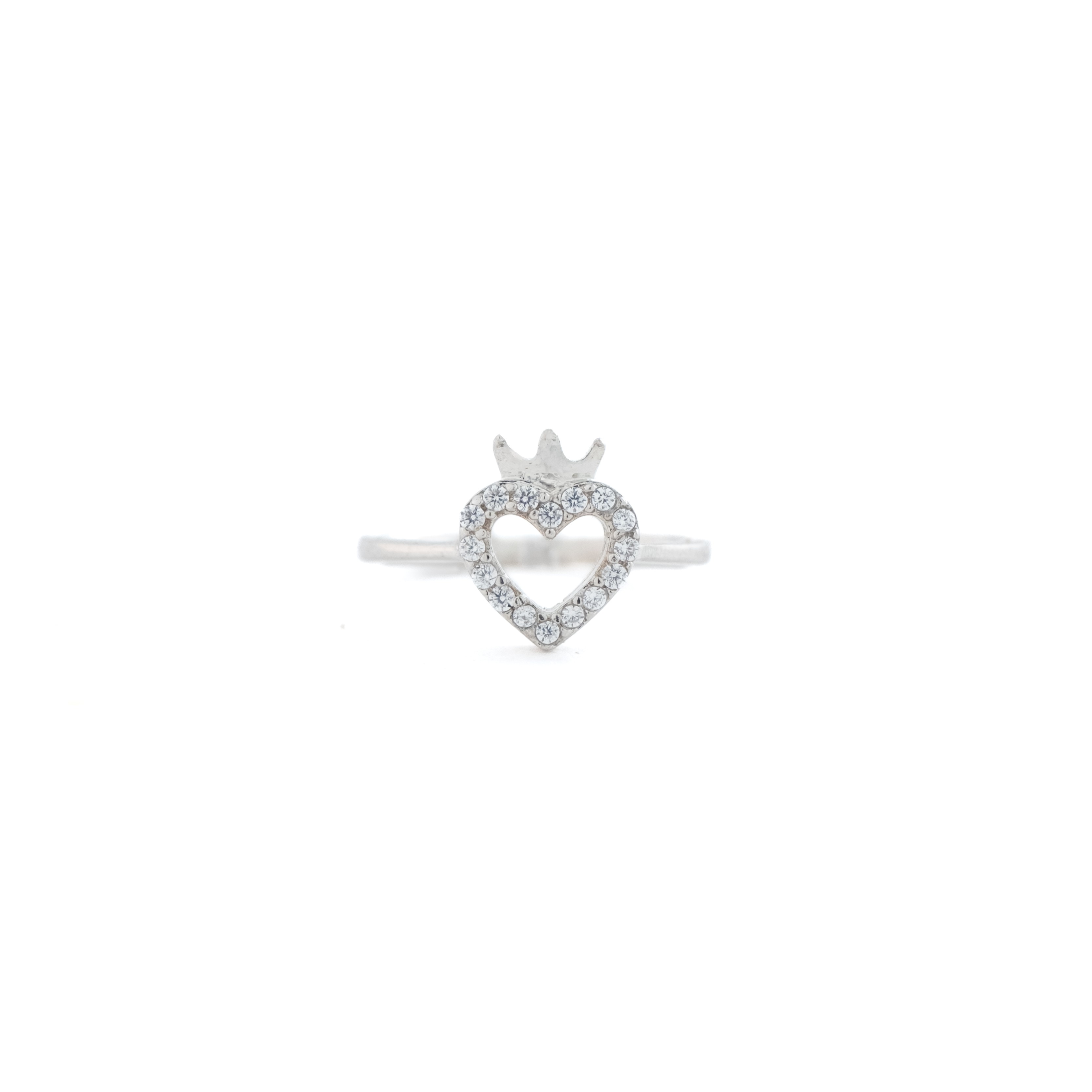 Reegalia Sparkling Heart Ring – 925 Sterling Silver